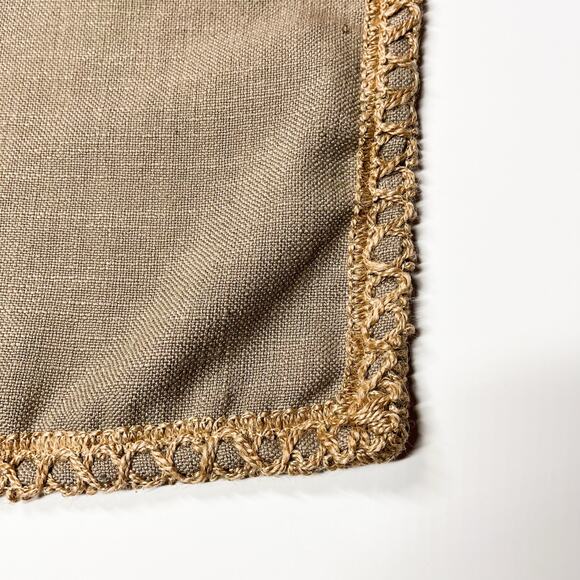 Phantoscope Linen Blend Decorative Pillow‎ Sham /Cover 19X19  Dark Tan Neutral - Picture 3 of 7